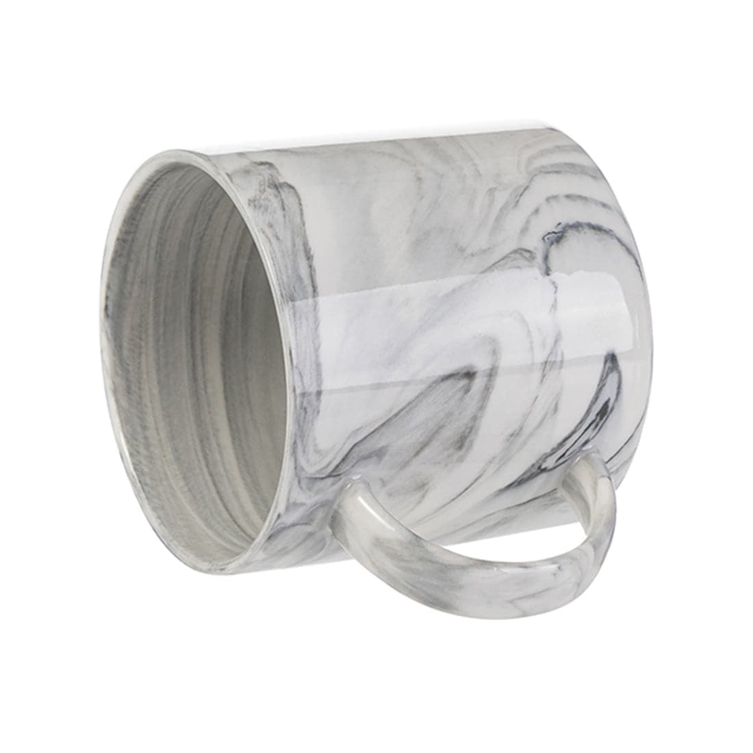 Pearl Coating™ 350ml Sublimation Marble Texture Ceramic Gray Stackable Mug - Case of 36 - Joto Imaging Supplies US