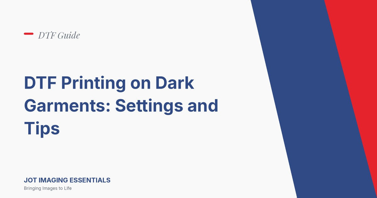DTF Printing on Dark Garments: Settings and Tips