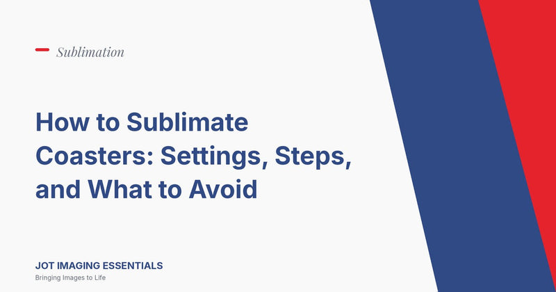Cómo sublimar posavasos: configuraciones, pasos y qué evitar