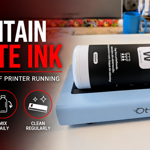How to Maintain White Ink in a DTF Printer