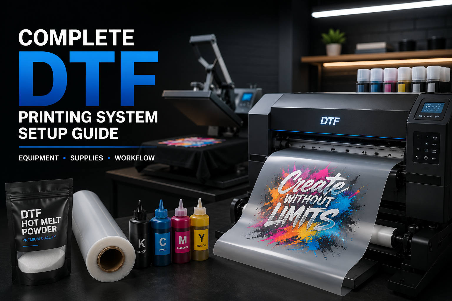 Complete DTF Printing System Setup Guide: Equipment, Supplies & Workflow