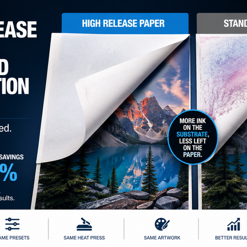 High Release vs Standard Sublimation Paper: What the Results Actually Show