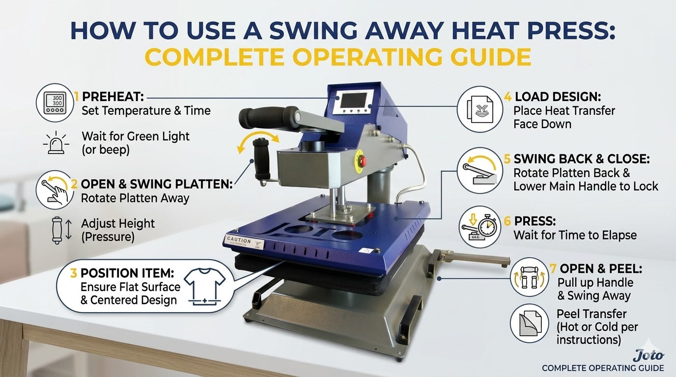 How to Use a Swing Away Heat Press: Complete Operating Guide