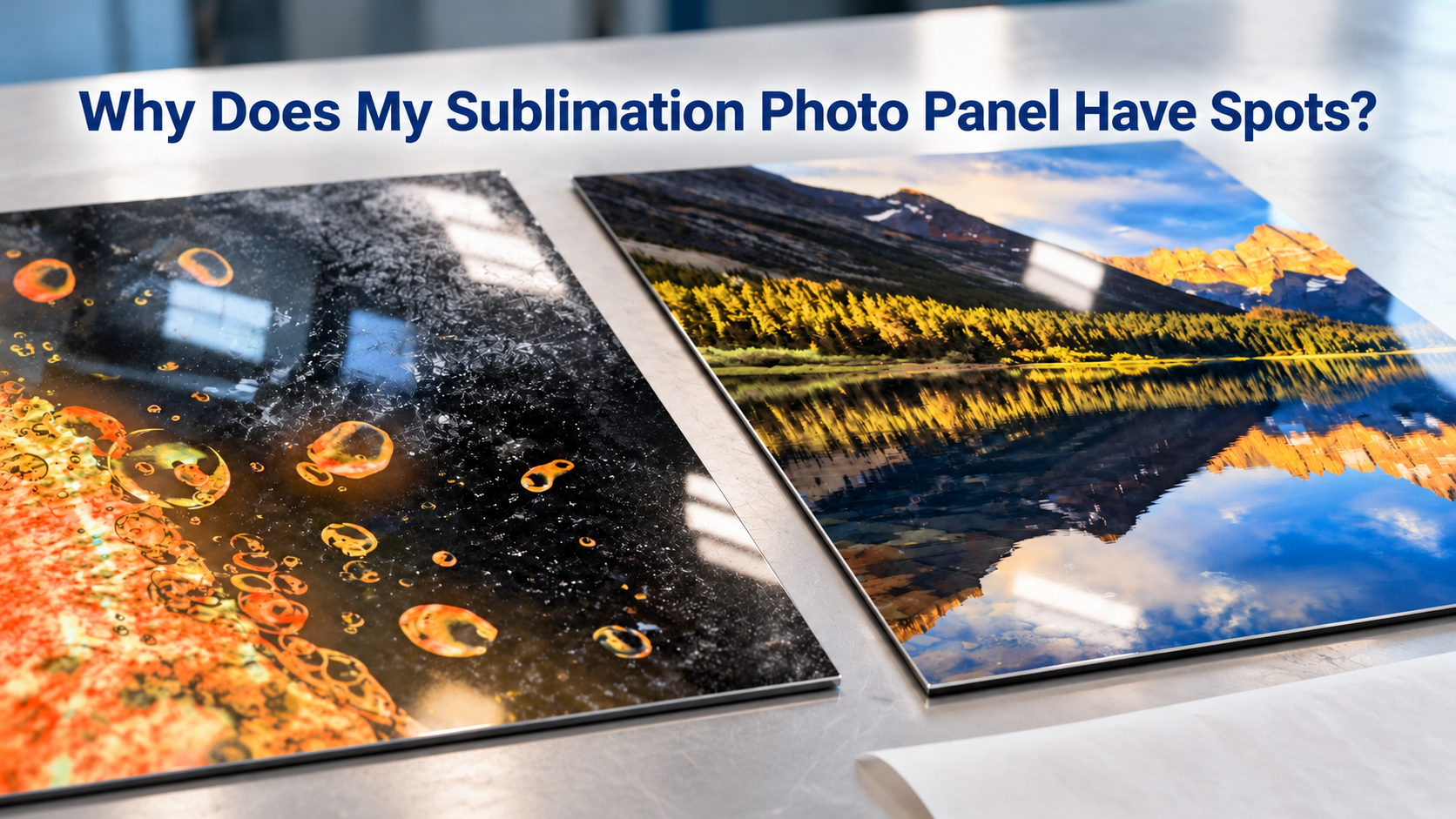 Why Does My Sublimation Photo Panel Have Spots?