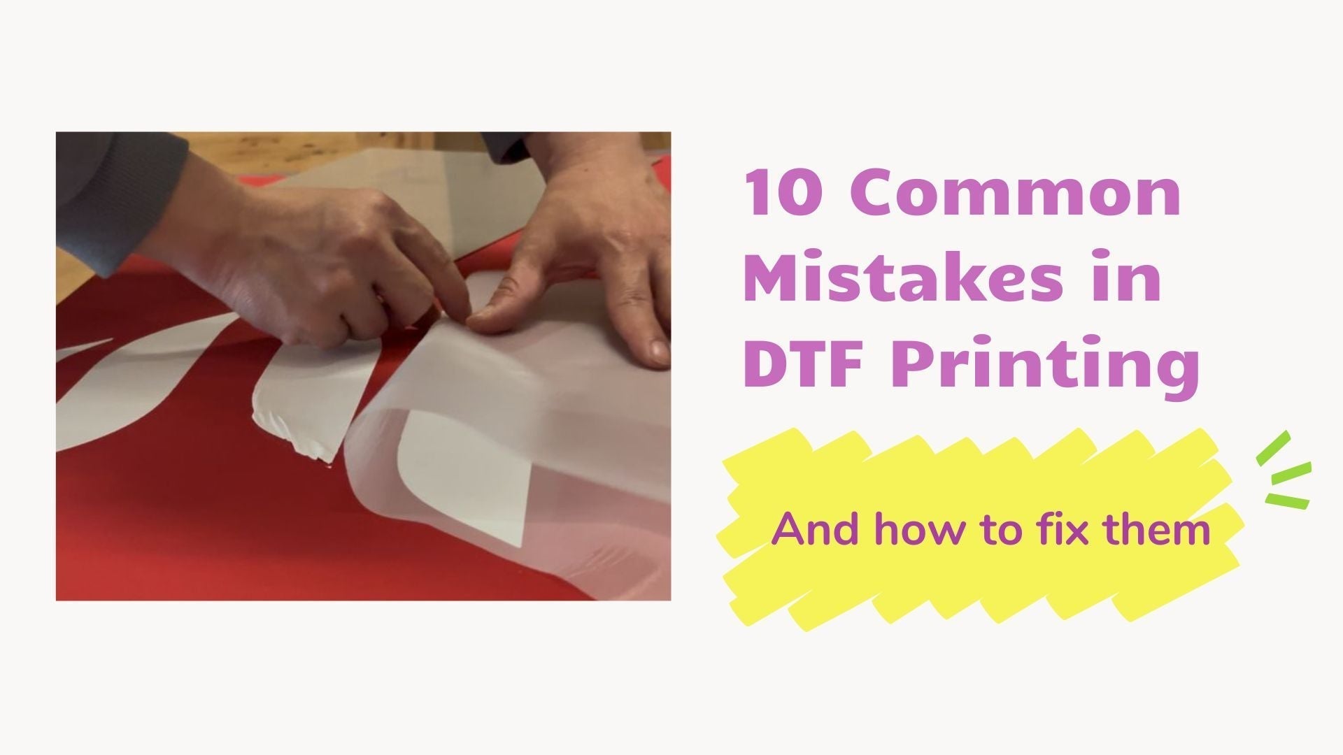 10 Common DTF Printing Mistakes and How to Fix Them