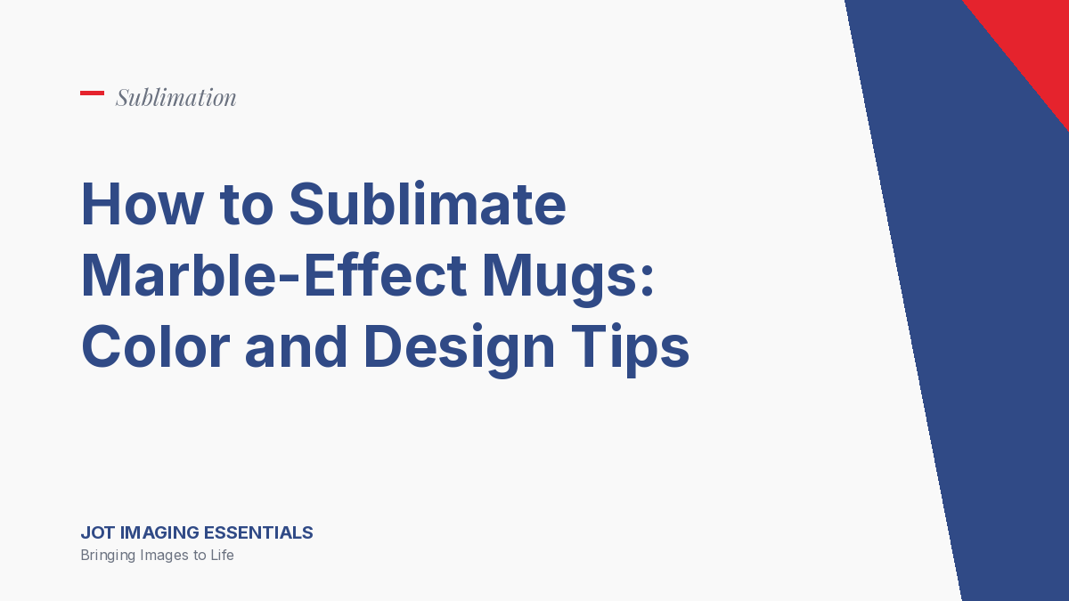 How to Sublimate Marble-Effect Mugs: Color and Design Tips