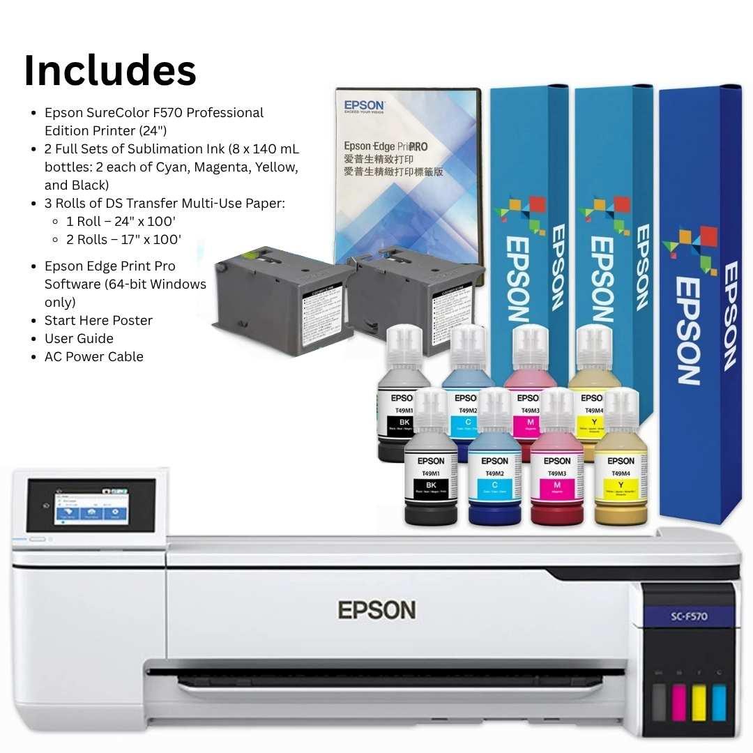 Epson® SureColor F570 24" Dye-Sublimation Professional Edition Printer - Joto Imaging Supplies US