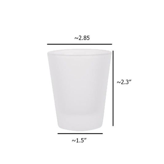 Pearl Coating™ 1.5oz Sublimation Shot Glass Frosted - Pack of 12 - Joto Imaging Supplies US