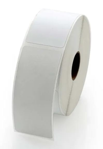 15 in x 3 in (38 x 76mm) Die Cut White Gloss Polyester for IColor 200 / 250 (600 labels per roll) - Joto Imaging Supplies US