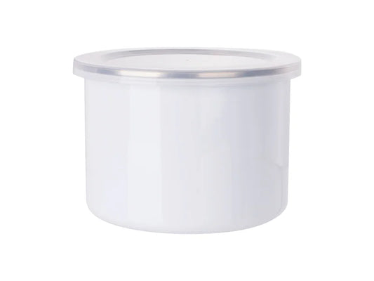 Pearl Coating™ Sublimation Enamel Bowl with lid- Pack of 8 - Joto Imaging Supplies US