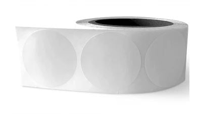 3 in (76mm) Circle Die Cut High Gloss Paper for IColor 200 / 250 (825 labels per roll) - Joto Imaging Supplies US