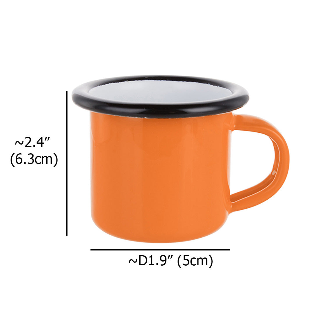 Pearl Coating™ 3oz/100ml Sublimation Colored Enamel Mug - Pack of 8 - Joto Imaging Supplies US