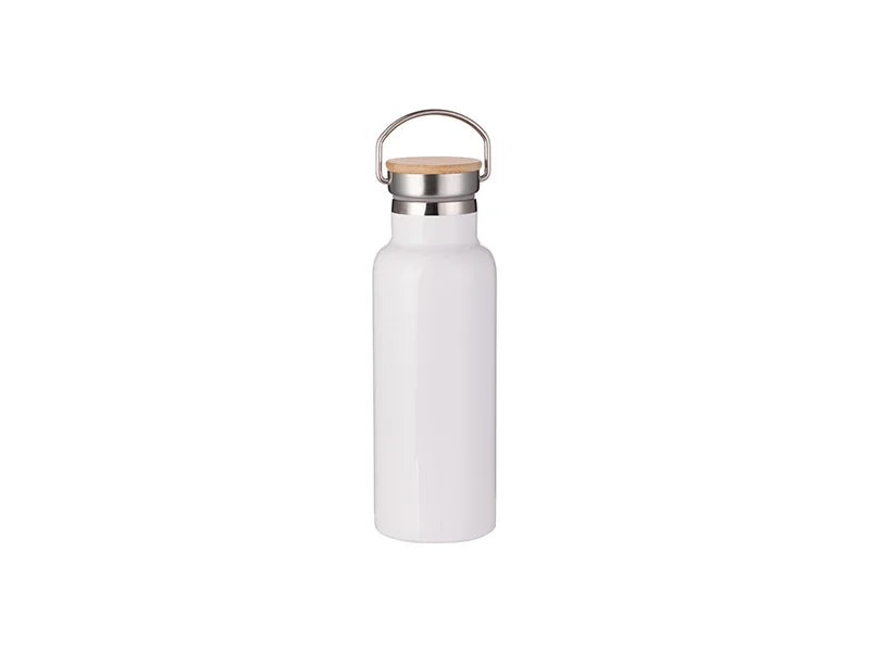 Pearl Coating™ Sublimation Water Bottle with Bamboo Lid - Pack of 5 - Joto Imaging Supplies US