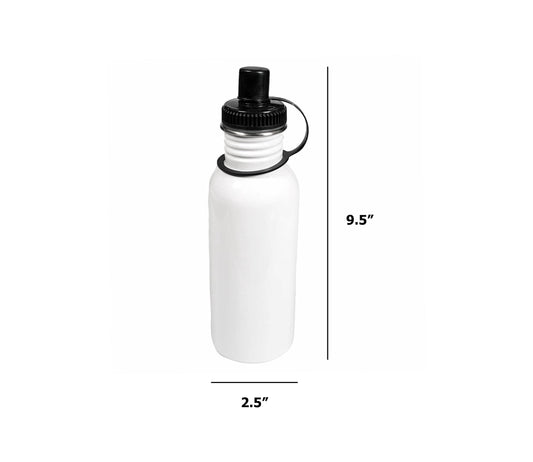 Pearl Coating™ Sublimation 600ml/ 20oz Stainless Steel Water Bottle - Pack of 6 - Joto Imaging Supplies US