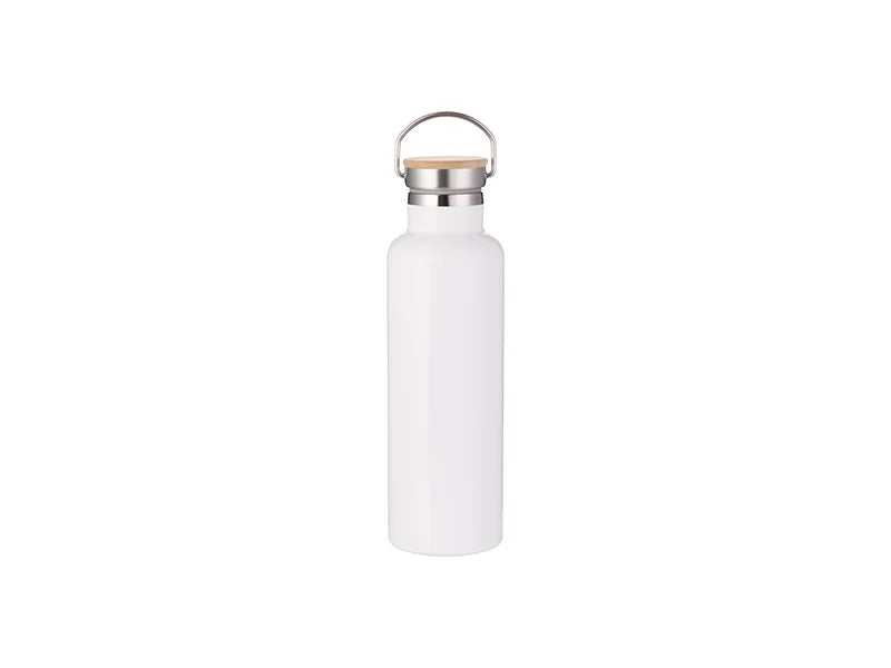 Pearl Coating™ Sublimation Water Bottle with Bamboo Lid - Pack of 5 - Joto Imaging Supplies US