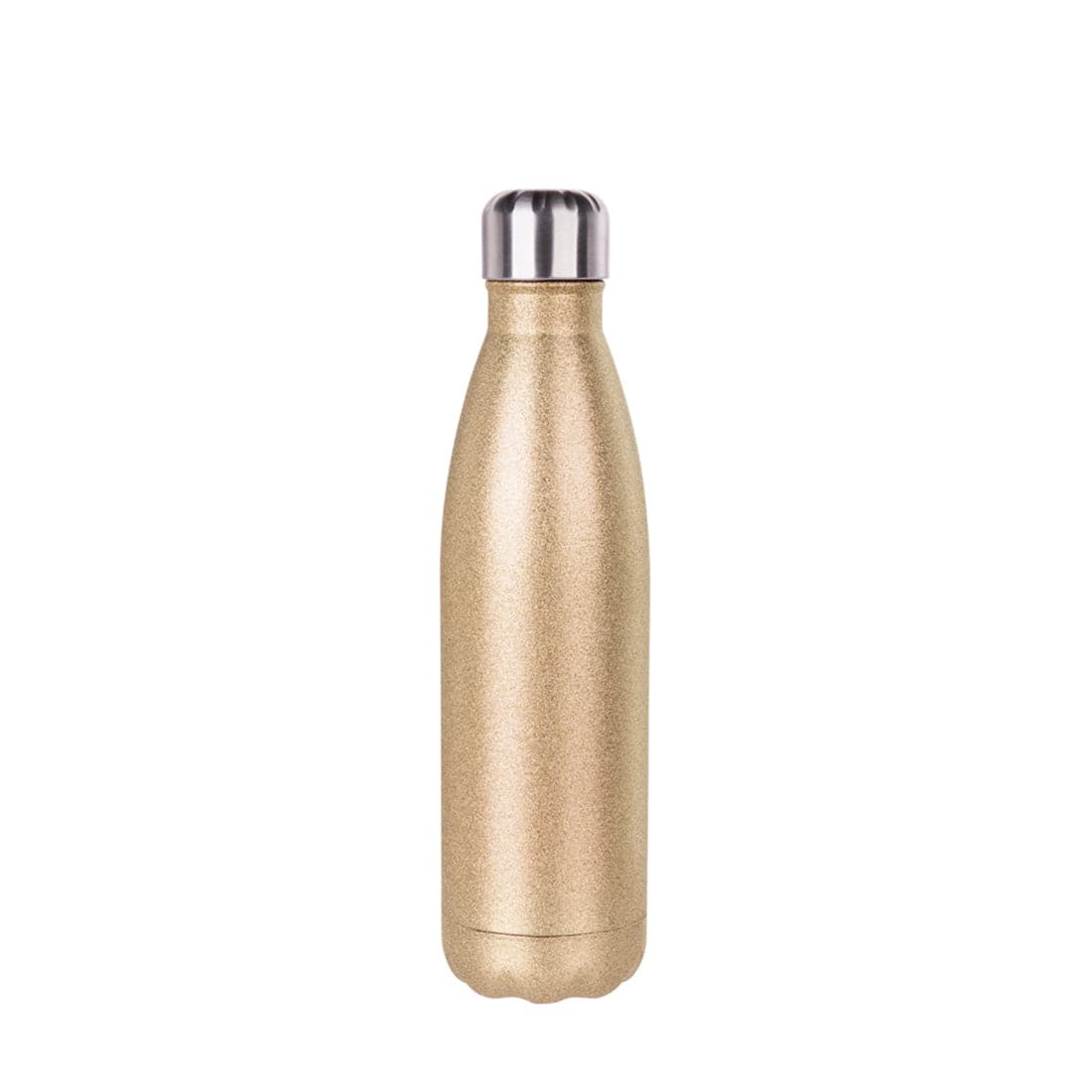 Pearl Coating™ 17oz Sublimation Gold Glitter Stainless Steel Cola Shaped Bottle - Pack of 5 - Joto Imaging Supplies US