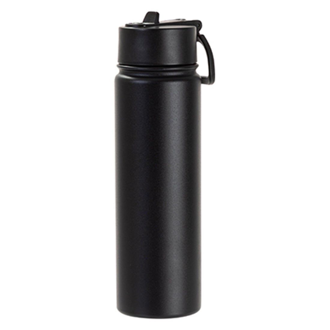 Engraving 22oz/650ml Powder Coated SS Flask w/ Wide Mouth Straw Lid & Rotating Handle - Joto Imaging Supplies 