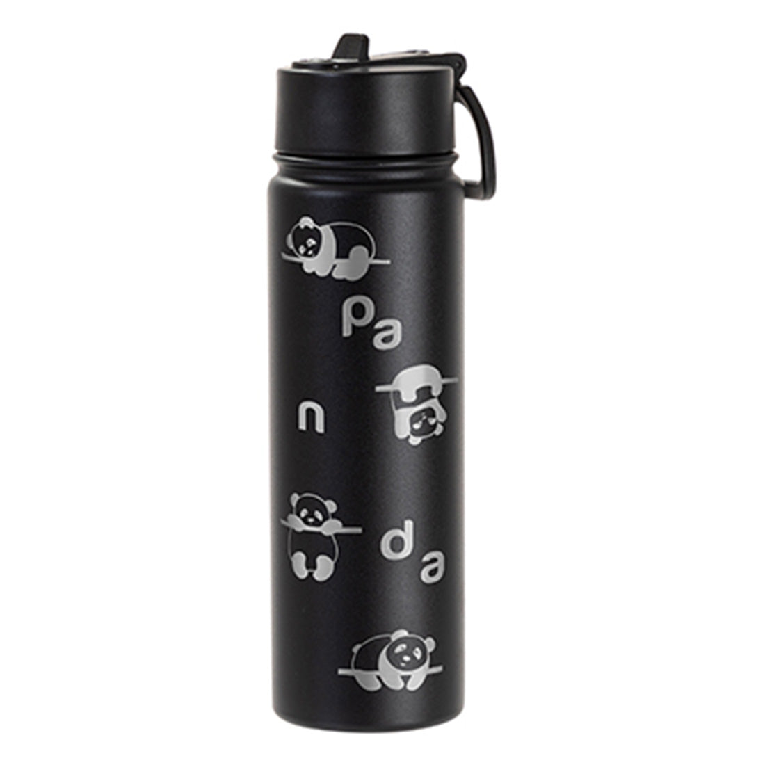 Engraving 22oz/650ml Powder Coated SS Flask w/ Wide Mouth Straw Lid & Rotating Handle - Joto Imaging Supplies 