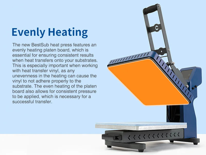 Best Sub Auto Release - Pull-Out Style Drawer Heat Press - even heat