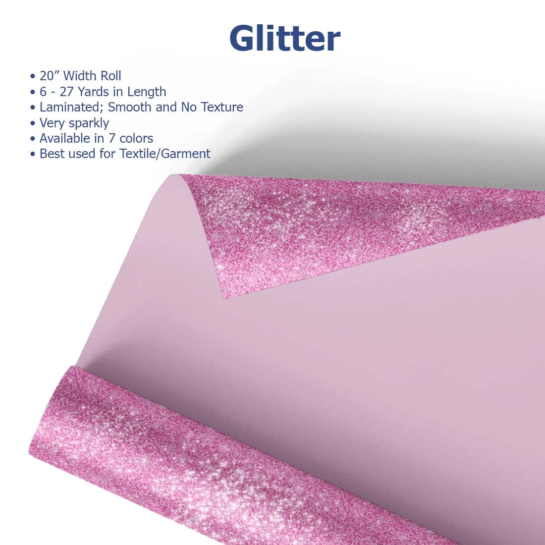 Glitter Heat Transfer Vinyl 20" - Joto Imaging Supplies US