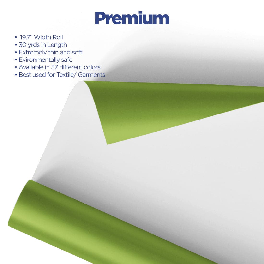 Premium Transfer Vinyl 19.7" x  3 Yards - Joto Imaging Supplies US