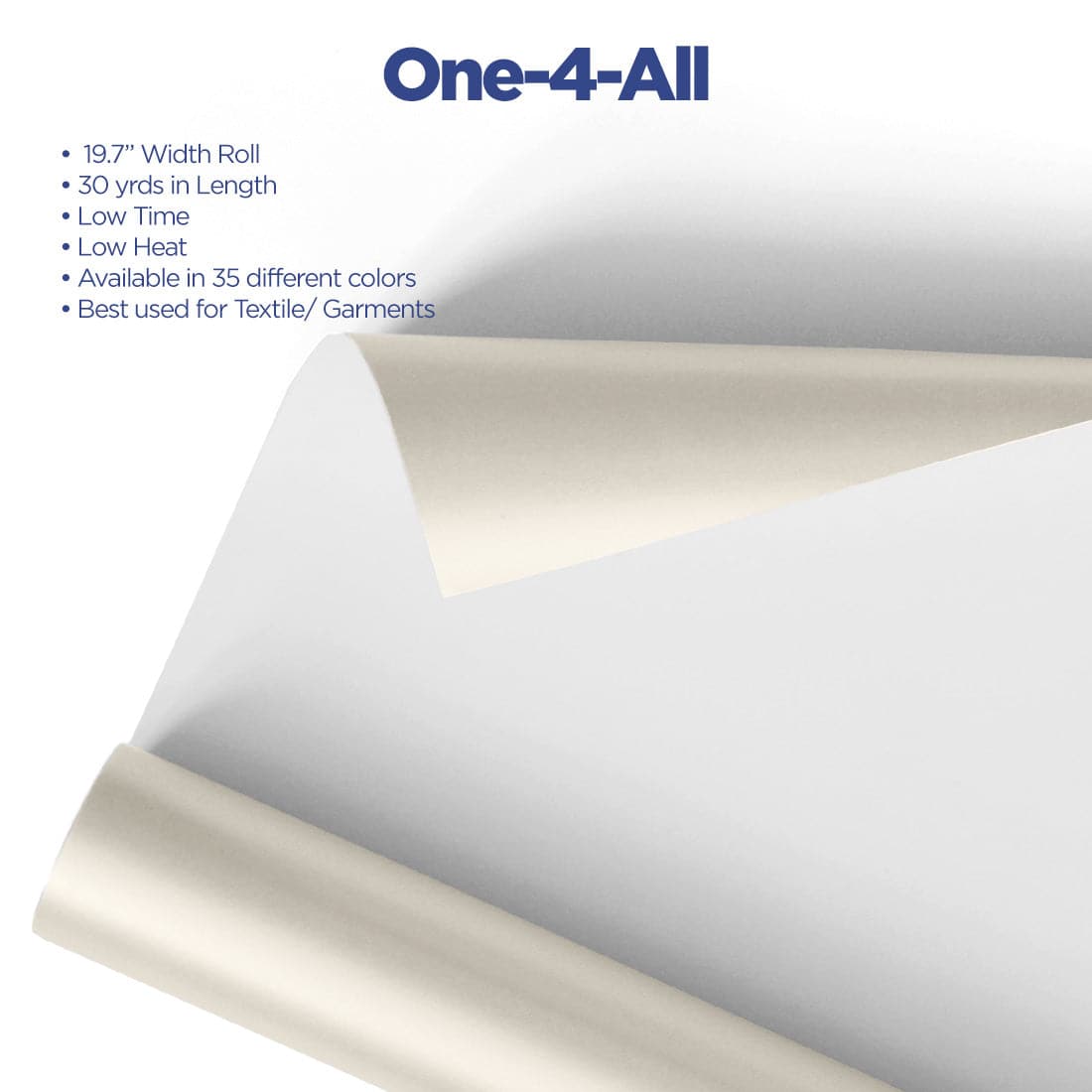 Multicut™ One-4-All™ Transfer Vinyl 19.7" x  30 Yards - Joto Imaging Supplies US