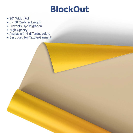 MultiCut™ BlockOut Heat Transfer Vinyl 20" - Joto Imaging Supplies US