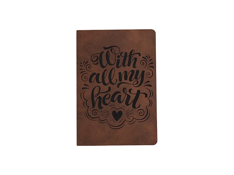 Engravable PU Leather Notebook - Pack of 10 - Joto Imaging Supplies US