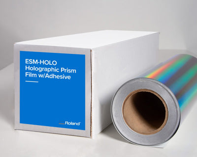 Roland Holographic Prism Film w/ Adhesive, 15in x 75ft - Joto Imaging Supplies US