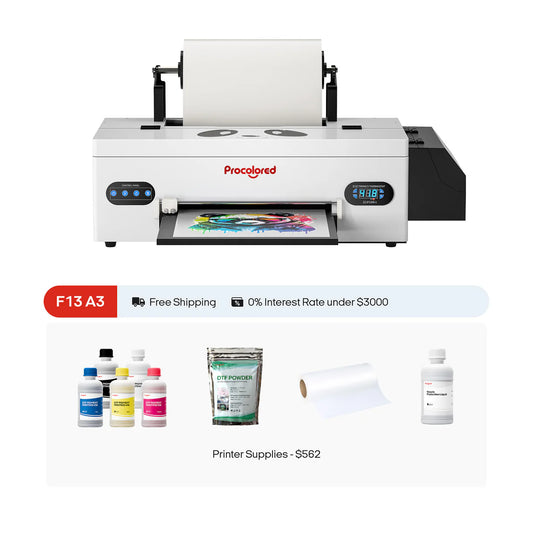 Procolored F13 Panda DTF Printer 13" A3 L1800 - Joto Imaging Supplies US