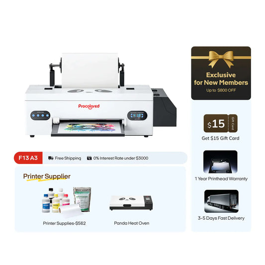 Procolored F13 Panda DTF Printer 13" A3 L1800 - Joto Imaging Supplies US