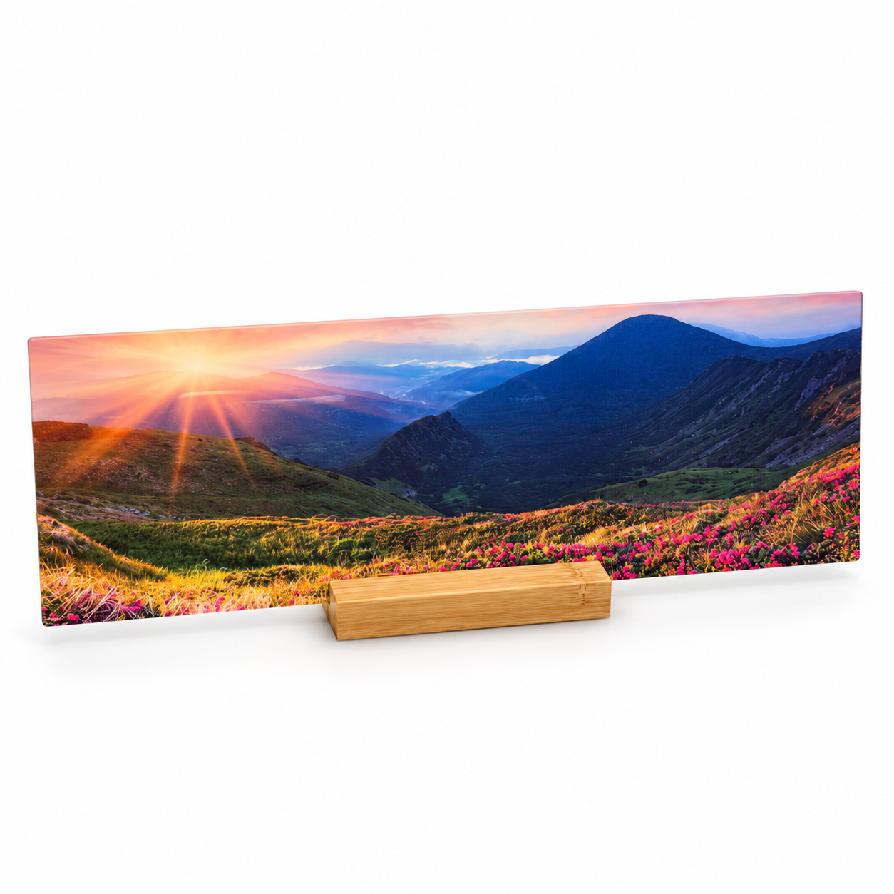 HD Photo Panel 12x4 includes Wooden Stand - 20 Pack - Joto Imaging Supplies US