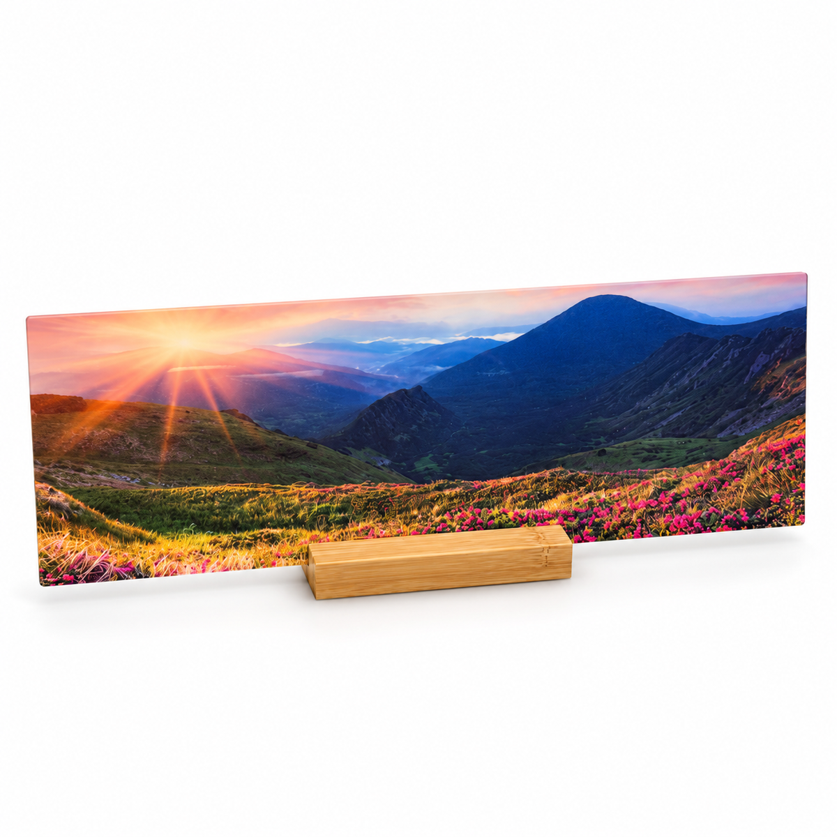 HD Photo Panel 12x4 includes Wooden Stand - 20 Pack - Joto Imaging Supplies US