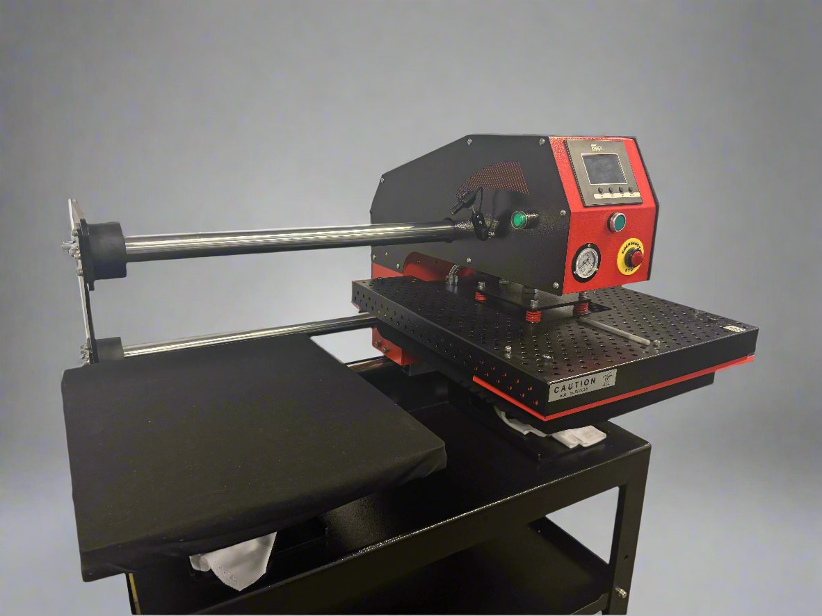 Automatic Dual-Station Shuttle Heat Press with Stand 40x50cm w/Laser - Joto Imaging Supplies Canada