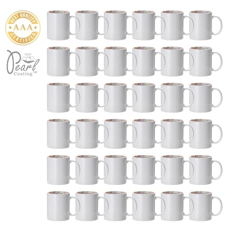 Pearl Coating 11oz Sublimation Ceramic Birthday Mug Spanish 36 Pieces