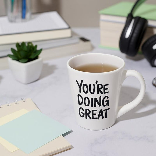 Pearl Coating 12oz Sublimation Latte White Mug