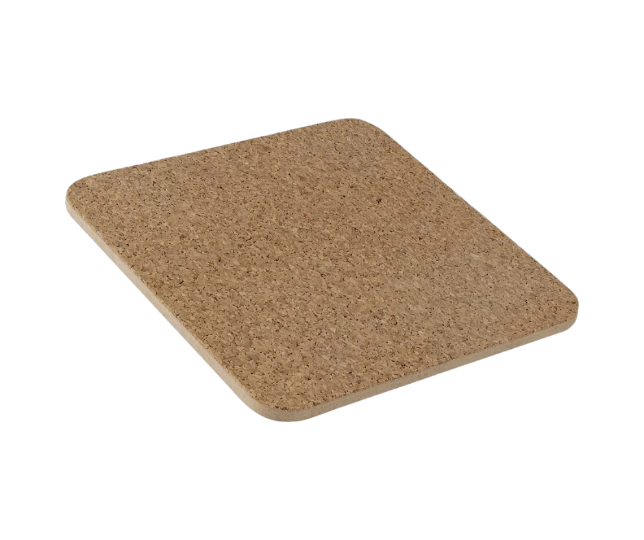 Sublimation Coaster W/Cork Bottom Square 3.75" x 3.75"
