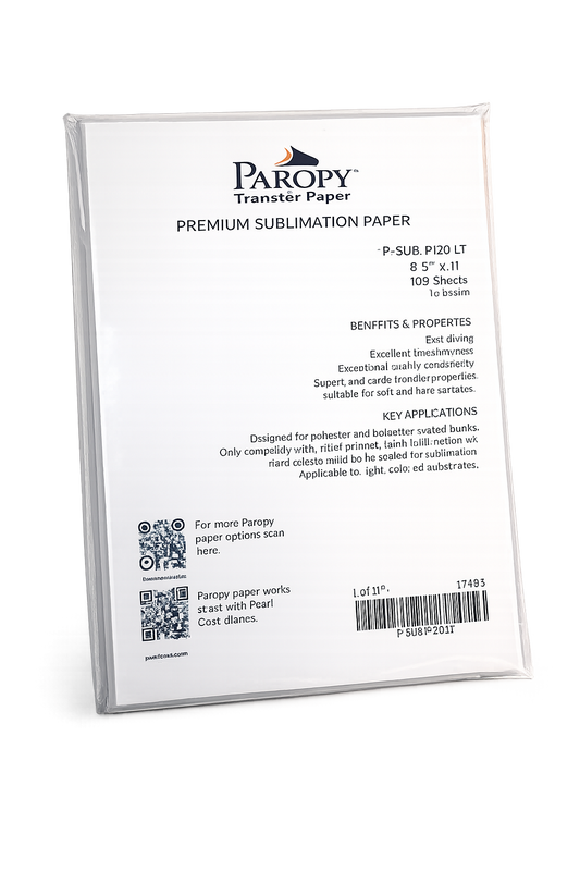 Premium Paropy Sublimation Paper 120gsm - Backmarked Sheets - Joto Imaging Supplies US