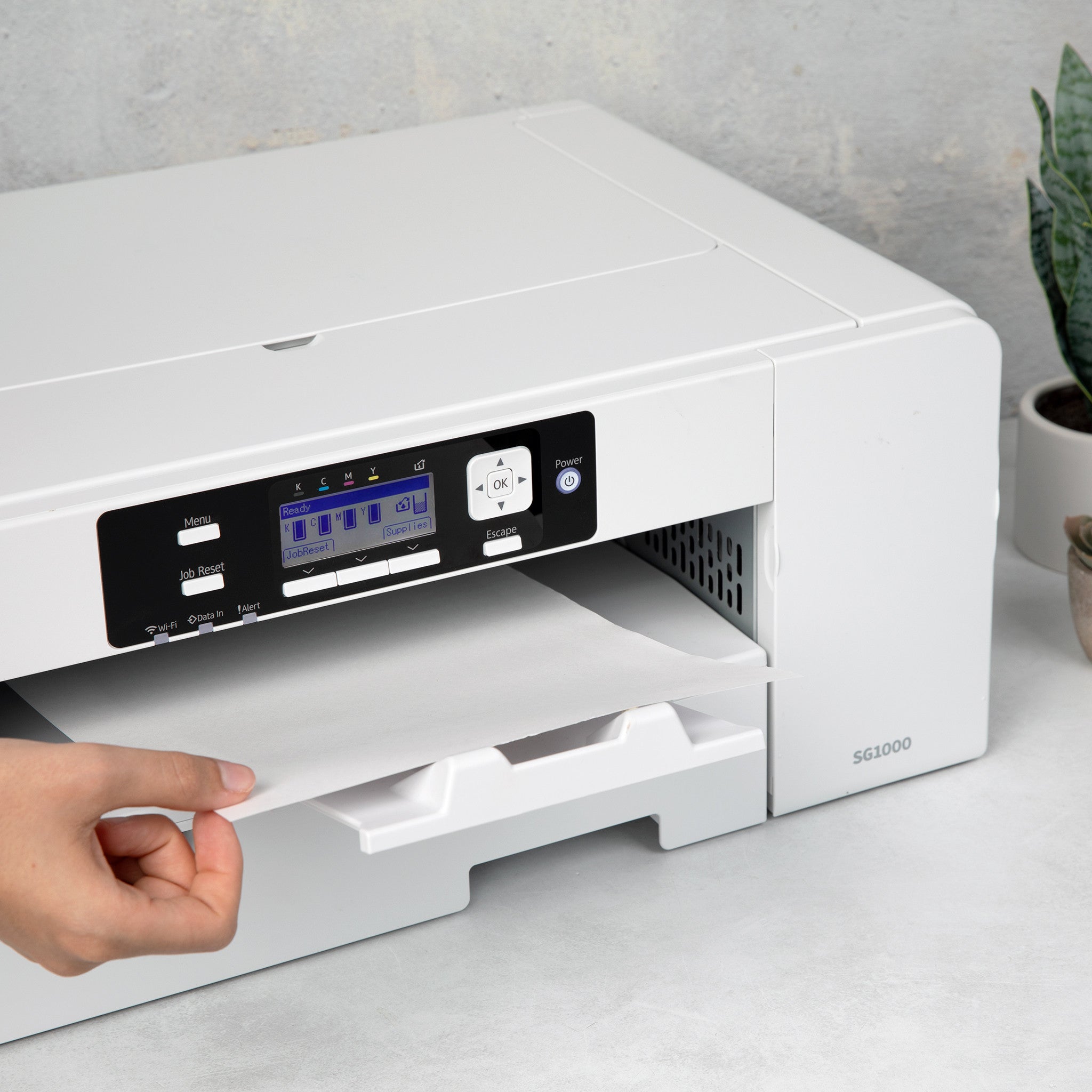 Sawgrass SG1000 Sublimation Printer with 31ml Versiflex Kit & Paper 8.5x11, 100 sheet / 11x17, 50 sheet - Joto Imaging Supplies US