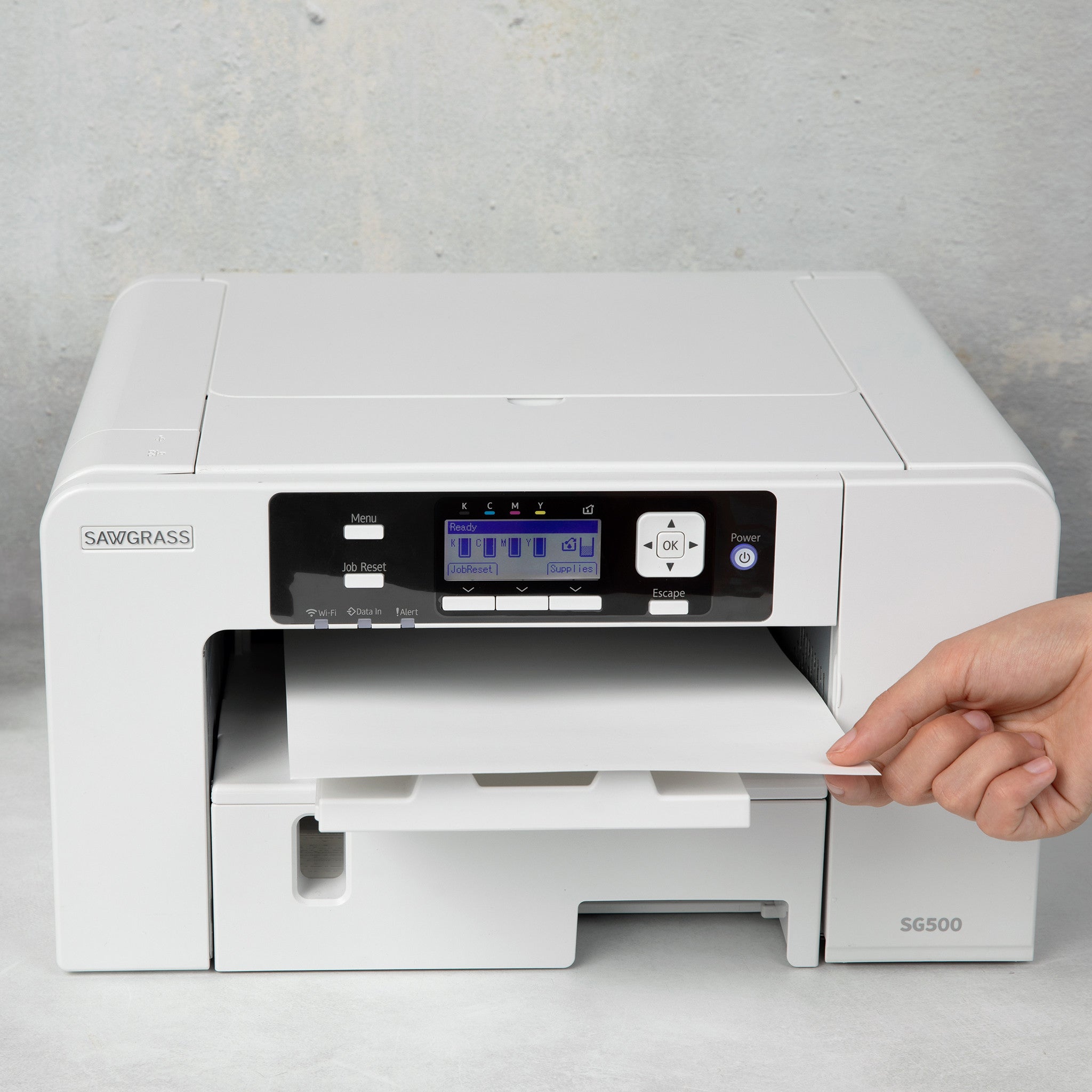 Sawgrass SG500 Sublimation Printer with 31ml Versiflex Kit & Paper 8.5x11, 100 sheet - Joto Imaging Supplies US