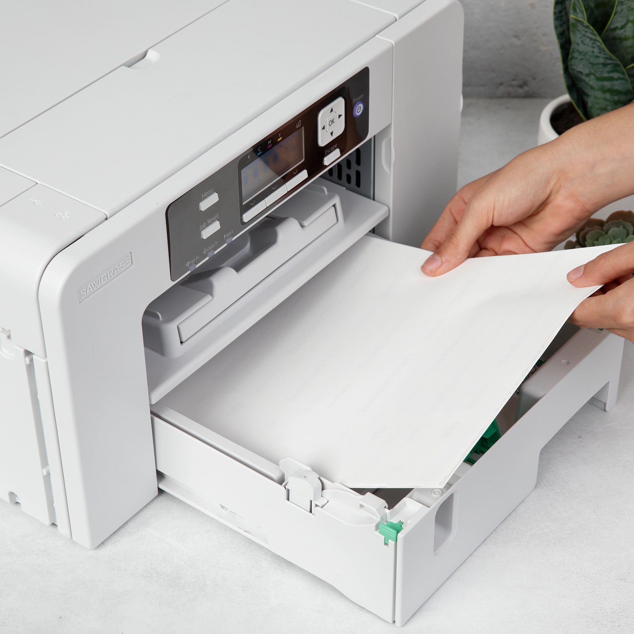 Sawgrass SG500 Sublimation Printer with 31ml Versiflex Kit & Paper 8.5x11, 100 sheet - Joto Imaging Supplies US