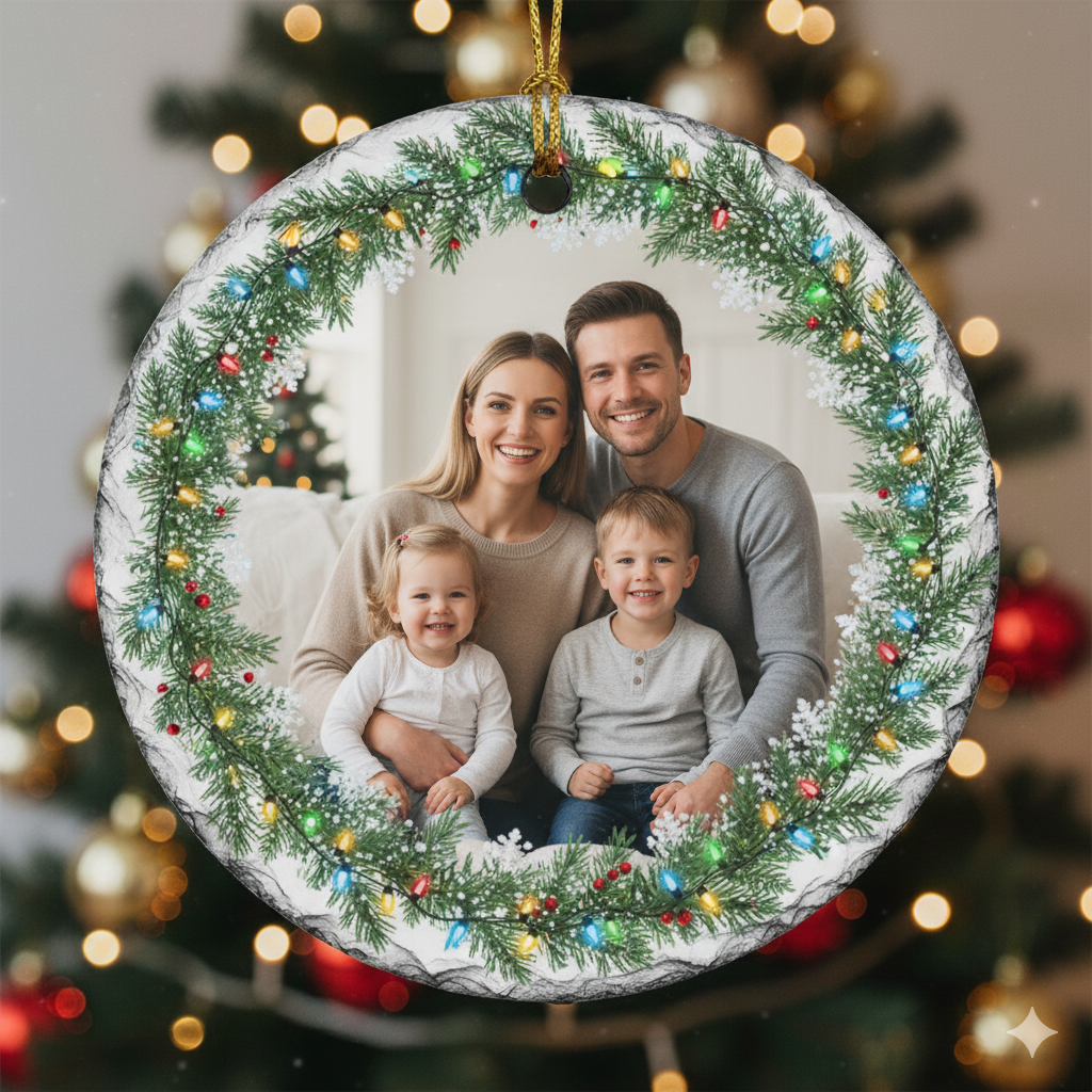 Pearl Coating™ Sublimation Round Hanging Slate with Hole - Pack of 10 - Joto Imaging Supplies US