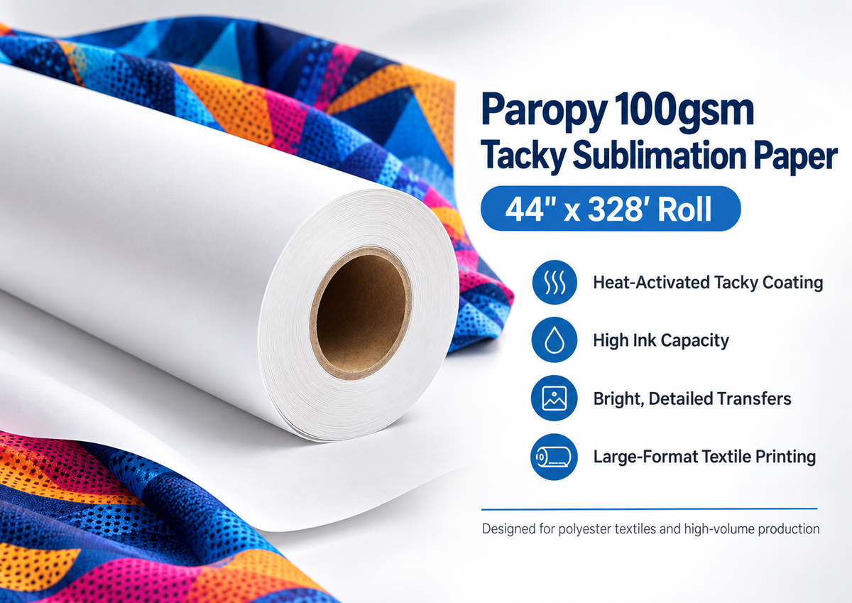 Sublimation Paper 100gsm Tacky 44''x 328 feet