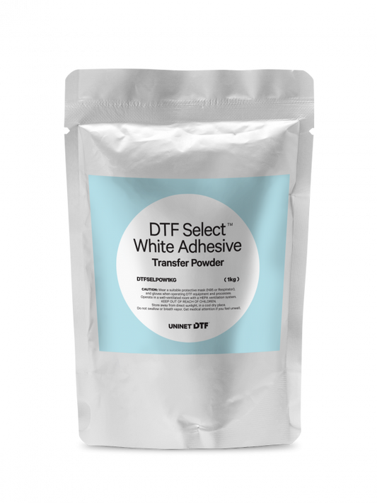 UNINET Select White DTF Adhesive Transfer Powder 1 kg bag