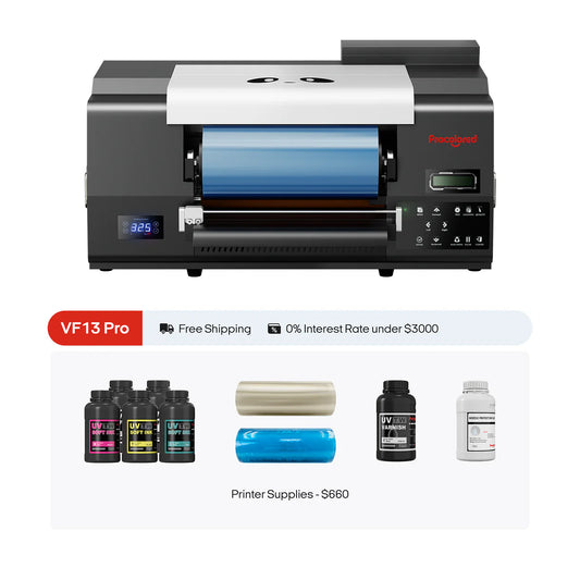 Procolored VF13 Pro Panda UV DTF Printer 13" A3+ Dual XP600 2-in-1 + Stand - Joto Imaging Supplies US