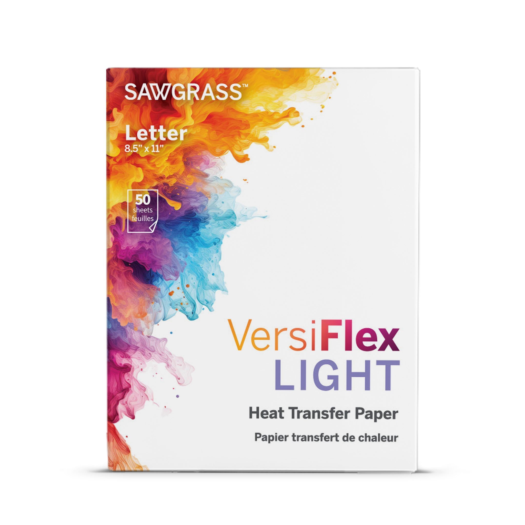 Sawgrass VersiFlex Light Transfer Paper - 100 or 50 Sheets - Joto Imaging Supplies US
