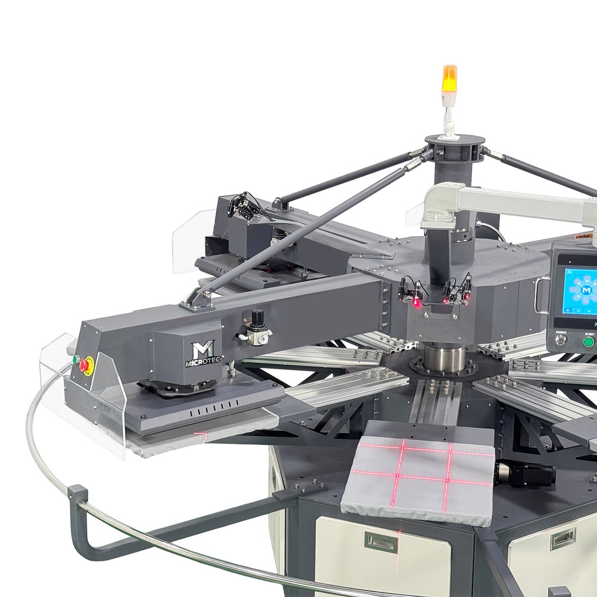 MicroTec APEX X8 8-Station 16" x 20" Fully Automatic Rotary Heat Press