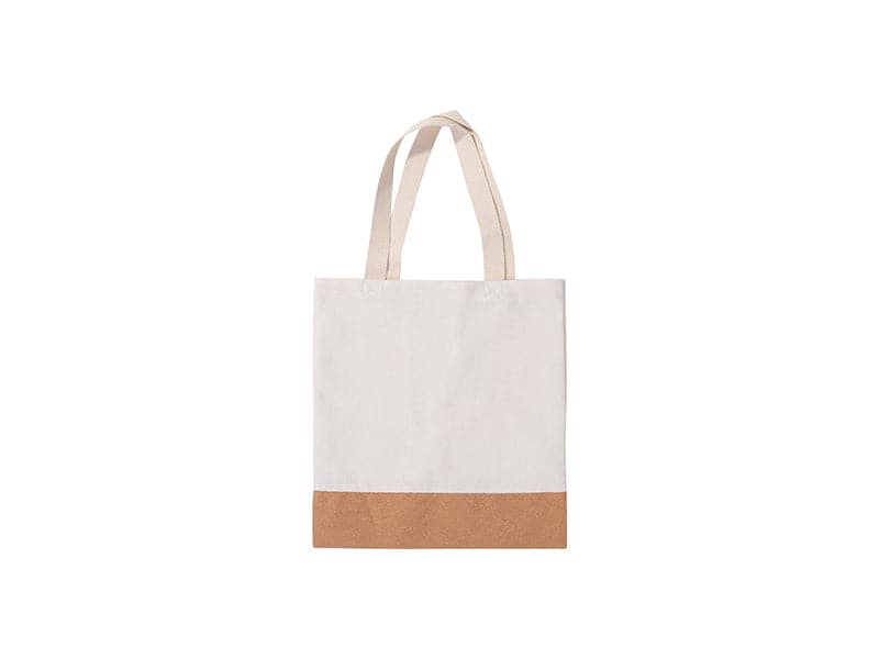 Pearl Coating™ Sublimation Linen Stitching Cork Eco Friendly Shopping Bag - Pack of 10 - Joto Imaging Supplies US