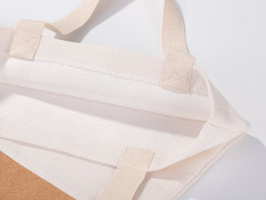 Pearl Coating™ Sublimation Linen Stitching Cork Eco Friendly Shopping Bag - Pack of 10 - Joto Imaging Supplies US