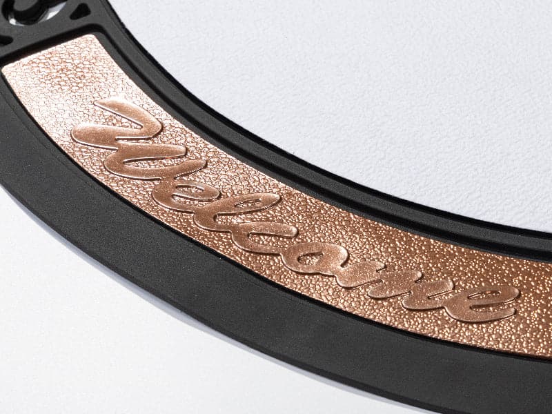 Pearl Coating™ Sublimation Half Round Rubber Felt Door Mat - Joto Imaging Supplies US